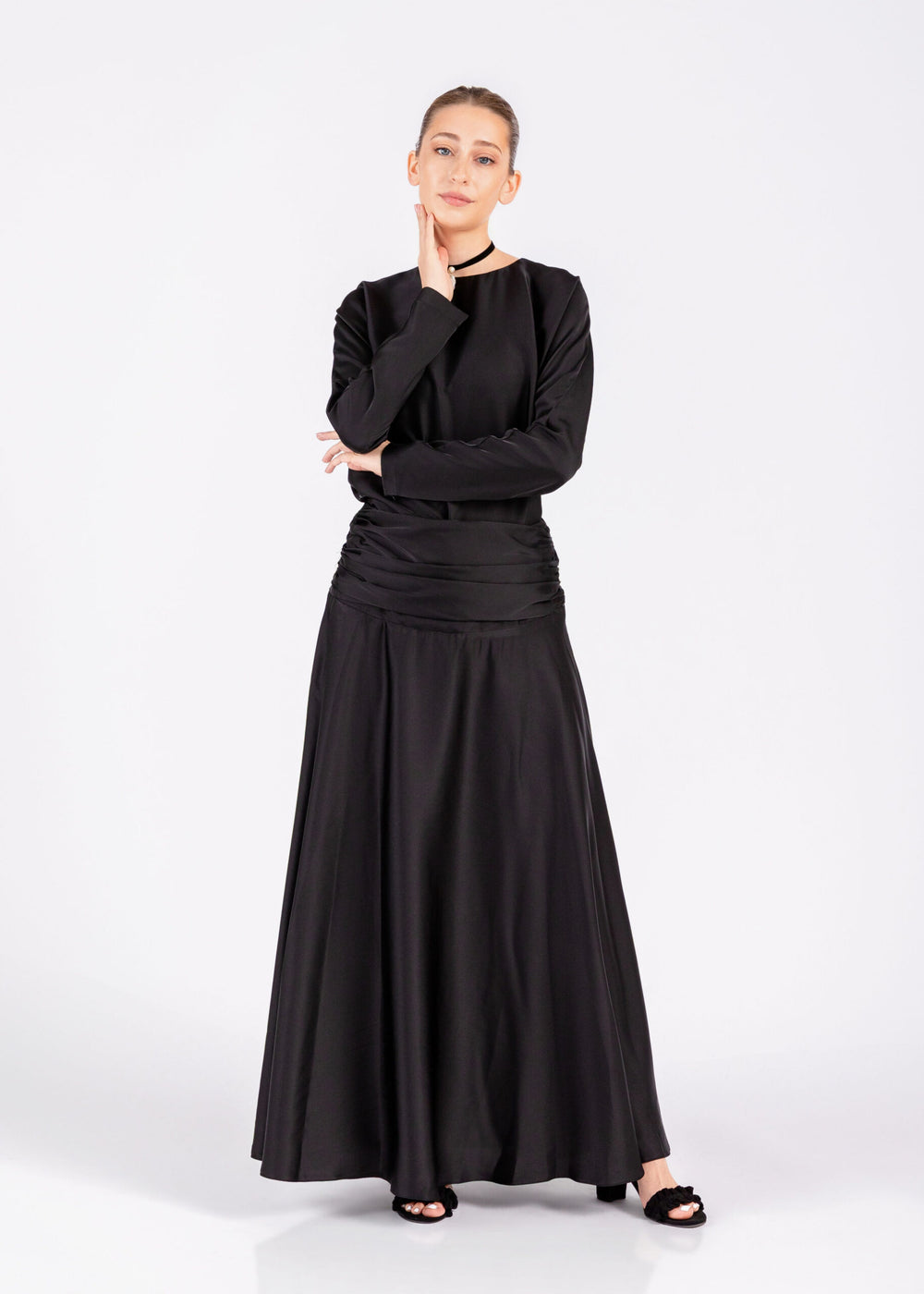 Draped Waist Dress