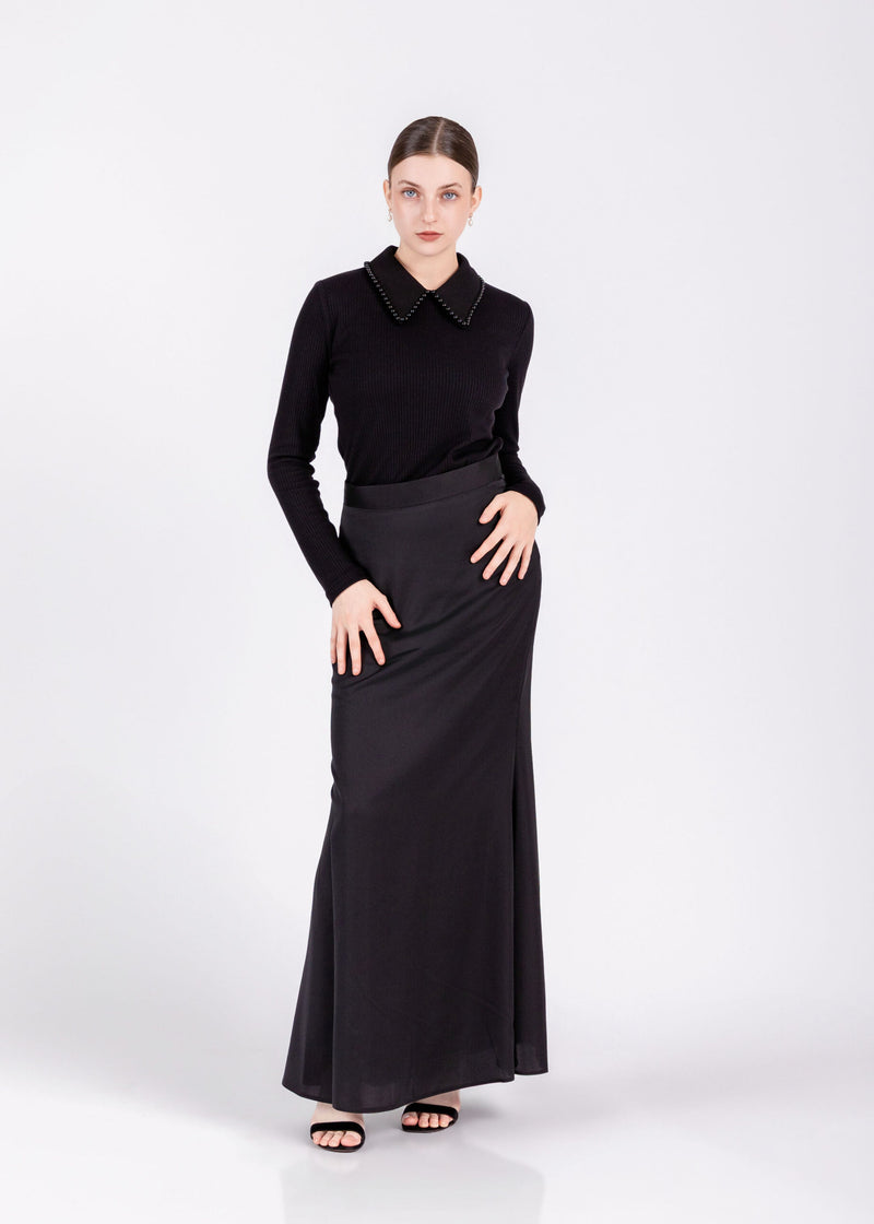 Pearl Collar Top