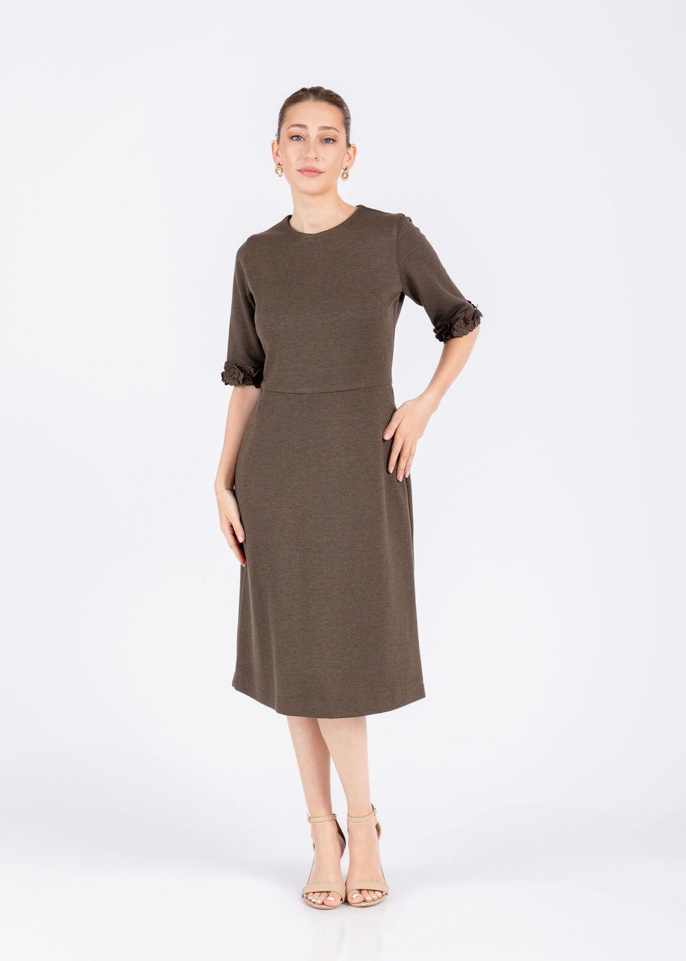 Applique Sleeve Dress