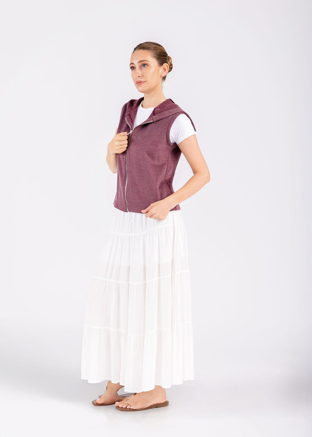 Zip Hooded Vest