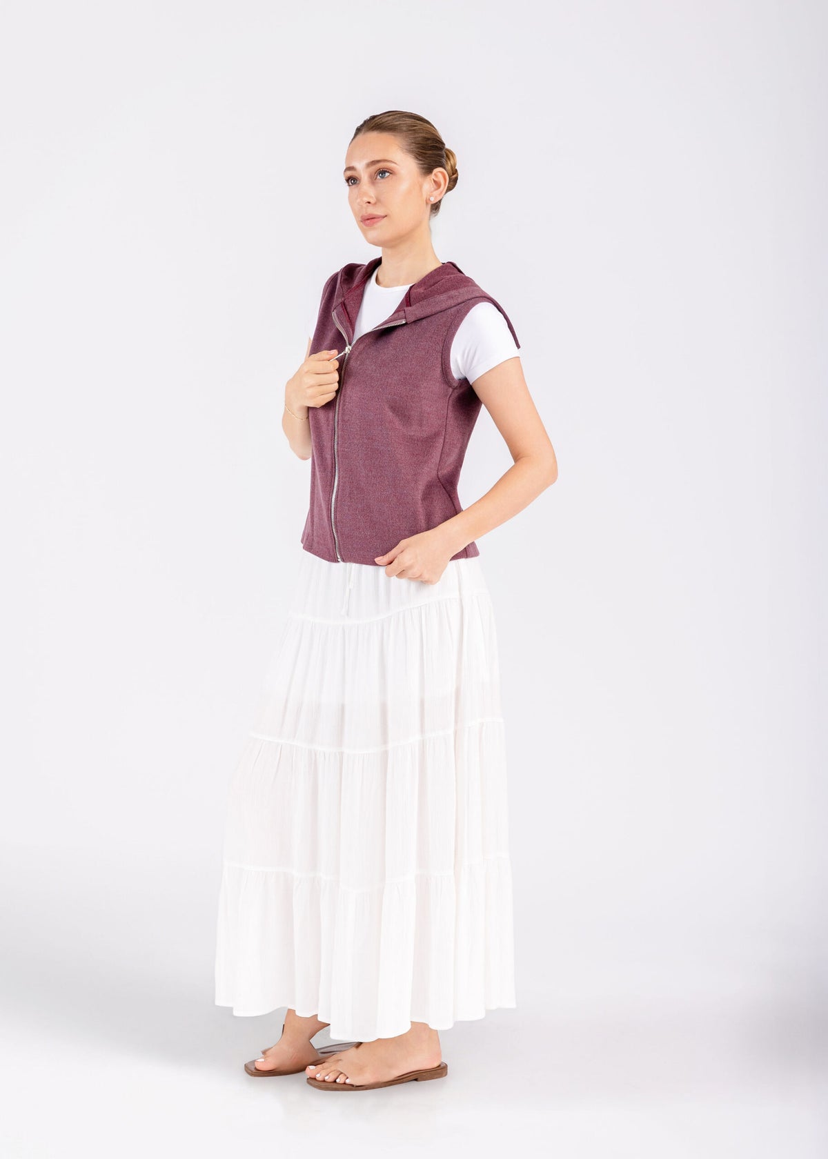 Zip Hooded Vest