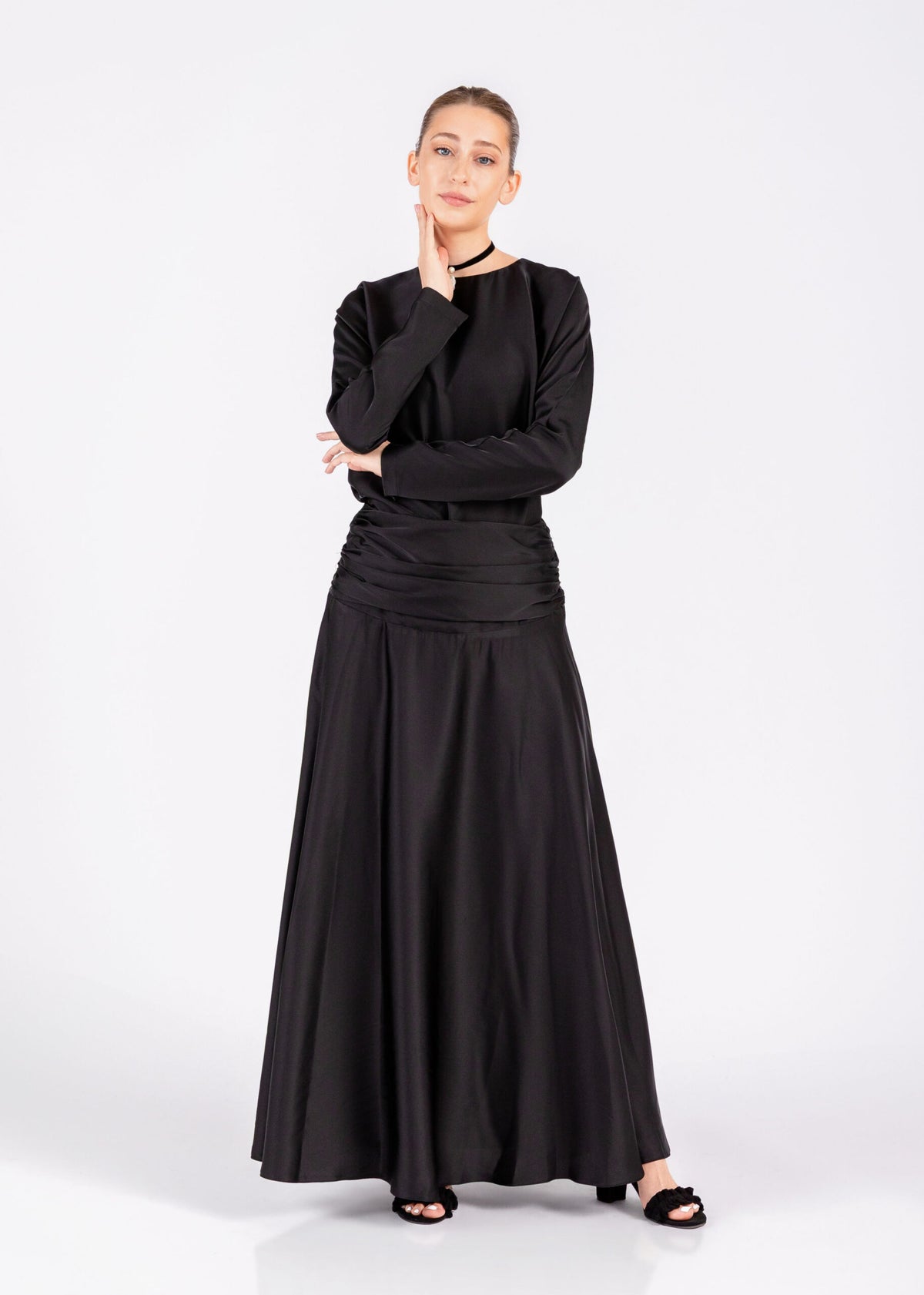 Draped Waist Dress