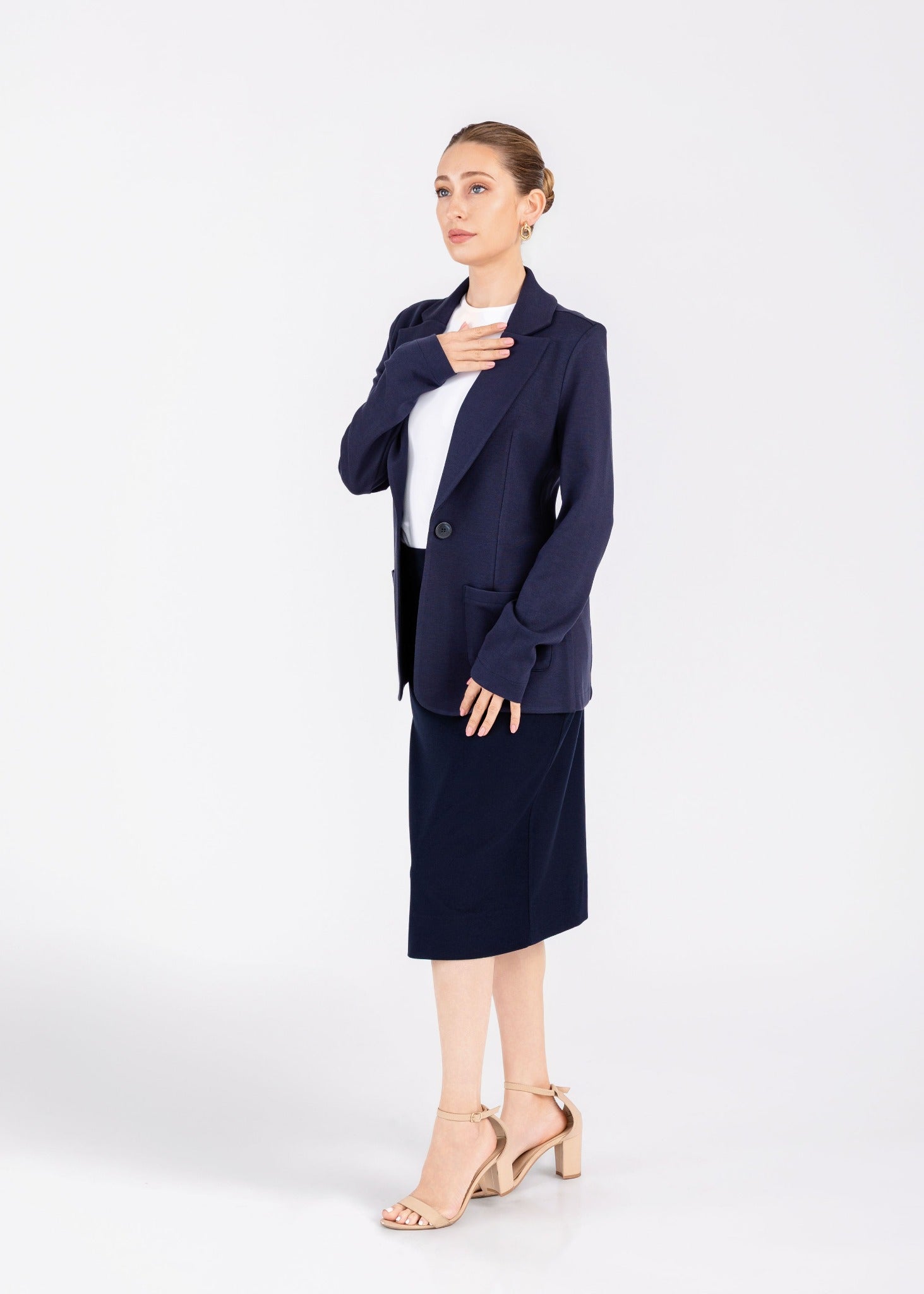 Full model wearing Heredis Auguri jackets